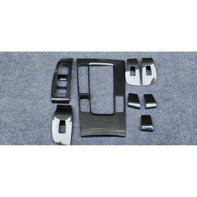 Ốp Nội Thất Dành Cho Xe Mazda 3 2020 2021 Mẫu ABS CARBON- 8 chi tiết