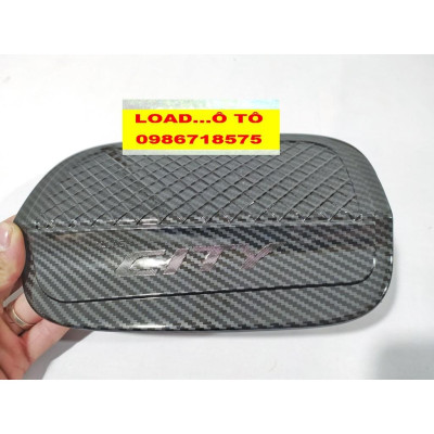 Ốp Nắp Xăng Vân Carbon Honda City 2021-2022 Cao Cấp