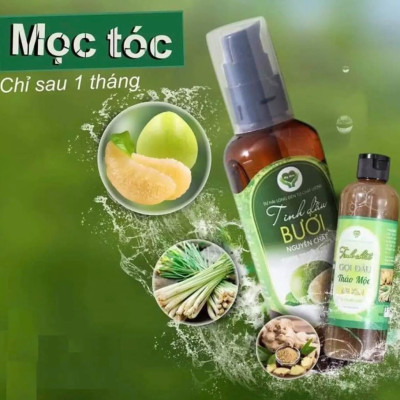 Combo Dầu Gội Thảo Mộc MẸ KEN 250ml & Tinh Dầu Bưởi Nguyên Chất MẸ KEN 100ml kích thích mọc tóc, ngăn ngừa gãy rụng, giảm nấm ngứa - Tặng kèm 1 khăn tắm