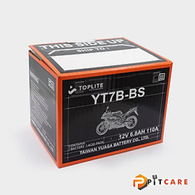 Bình Ắc Quy Cho Ducati Toplite YT7B-BS 12V 6.8Ah
