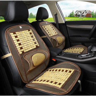 Đệm lót ghế xe ô tô, xe hơi hạt tre cao cấp chống nóng, ẩm, thoáng khí, giúp lưu thông máu, giảm đau lưng