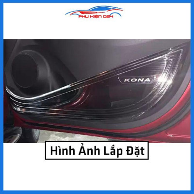 Bộ ốp tapli Kona 2018-2019-2020-2021-2022 vân Titan chống xước va đập khi mở cửa và làm đẹp xe