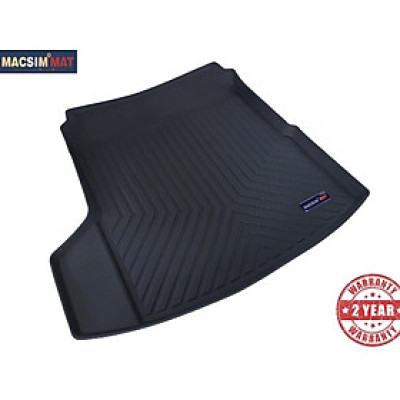 Thảm lót cốp xe ô tô VOLKSWAGEN Passat 2019-đến nay nhãn hiệu Macsim chất liệu TPV cao cấp màu đen(332)
