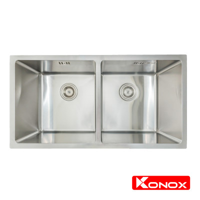 Chậu rửa bát Konox, Undermount Series, Model KN7544DUB, Inox 304AISI tiêu chuẩn châu Âu, 750x440x220(mm), Hàng chính hãng
