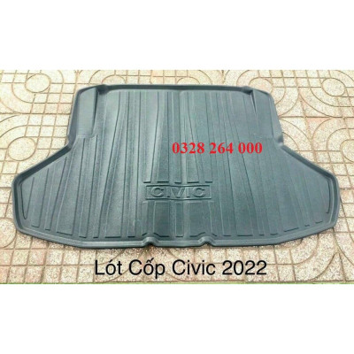 Lót cốp nhựa dẻo xe Honda Civic 2022+ cao cấp- Hàng dày dặn
