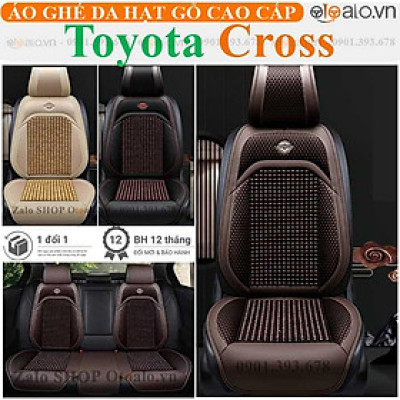 Áo trùm lót bọc ghế da xe ô tô Toyota Cross da hạt gỗ tự nhiên CAO CẤP