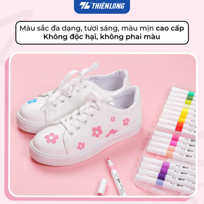 Acrylic Markers/ Bút sơn/ Bút lông 12/24/36 màu ThiênLong Colokit - Màu sắc tươi sáng, Không thấm qua mặt giấy
