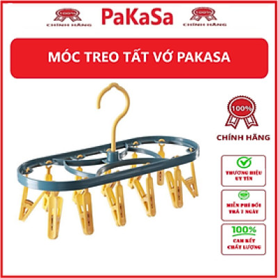 Móc Phơi Tất Vớ Tã Lót 12 Kẹp Gấp Gọn Phơi Quần Áo Cho Cả Gia Đình - PaKaSa