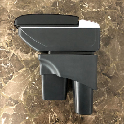 Hộp tỳ tay xe hơi cao cấp Kia Soluto và Kia Soul tích hợp 7 cổng USB - Mã: DUSB-SLT - 2 màu: Đen và Be