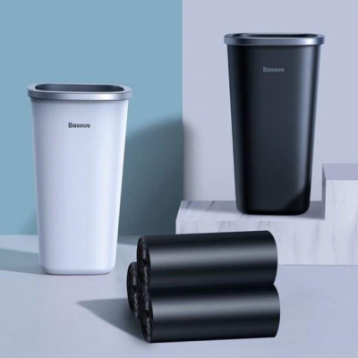 Bình đựng rác mini Baseus đùng trên ô tô hoặc bàn làm việc - Hàng Chính Hãng