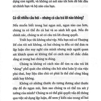 Tư Duy Như Nhà Triết Học - Nắm Bắt Logic Của Lập Luận Và Đạo Đức
