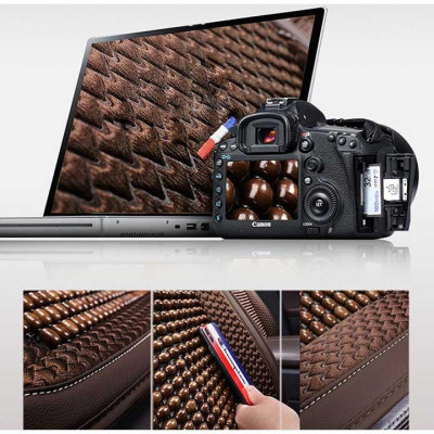 Áo trùm lót bọc ghế da xe ô tô Hyundai Kona da hạt gỗ tự nhiên CAO CẤP