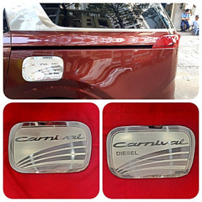 Ốp Nắp Xăng Cao Cấp Dành Cho Xe KIA CARNIVAL 2022 Chất Liệu Inox