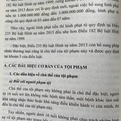 Bình luận Bộ luật hình sự năm 2015- Phần thứ hai Các tội phạm (Chương XIX- Các tội phạm về môi trường)