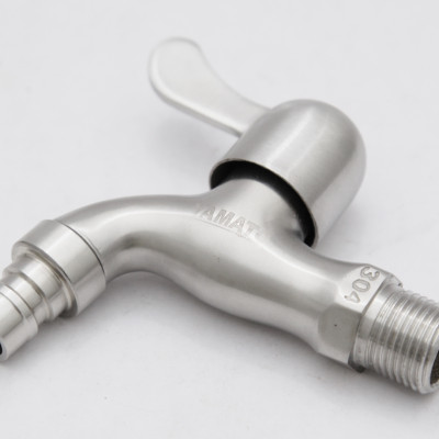 Vòi hồ - vòi máy giặt Inox SUS 304 Yamato VHI01