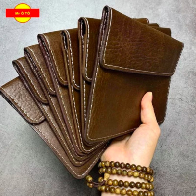 Ví Da đựng giấy tờ Ô Tô MR,ÔTÔ - Chuyên đựng giấy đăng kiểm, đăng kí xe - Chất liệu da sang trọng 3 ngăn tiện lợi VDK001