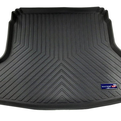 Thảm lót cốp xe ô tô Kia K3 ( Kia Cerato) 2017-đến nay nhãn hiệu Macsim chất liệu TPV cao cấp màu đen(AT012)