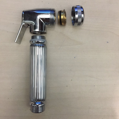 Vòi xịt vệ sinh KG37 bằng đồng thau sơn tĩnh điện cao cấp bền đẹp, xịt nước êm, chống rát dây 1m2 - Hàng chính hãng