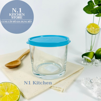 Hộp thủy tinh trữ đông Frigoverre tròn cao - Bormioli Rocco Ý - Hàng chính hãng