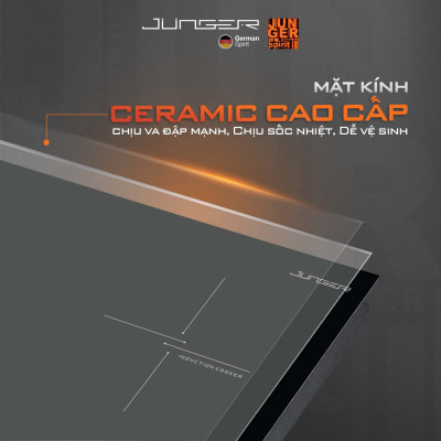 Bếp từ đôi Junger CEJ-201-II 4000W Tích hợp khóa phím an toàn Hàng Chính Hãng Bảo Hành 36 Tháng