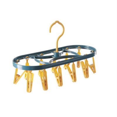 Móc Phơi Tất Vớ Tã Lót 12 Kẹp Gấp Gọn Phơi Quần Áo Cho Cả Gia Đình - PaKaSa