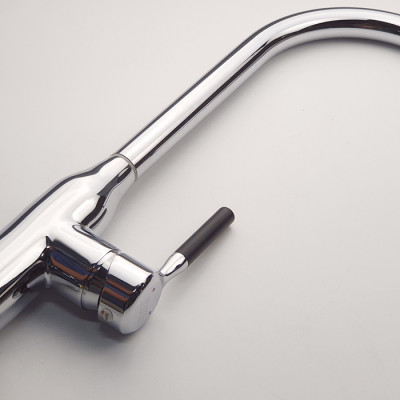 Vòi rửa  chén nóng lạnh Đồng mạ Chrome Eurolife EL-KM04 (Trắng bạc)