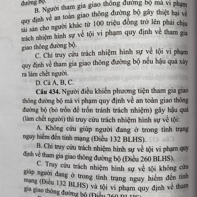 Trắc Nghiệm Luật Hình Sự Việt Nam - Phần Các Tội Phạm