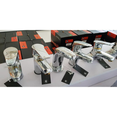 Bộ vòi chậu rửa mặt vòi lavabo 1 lỗ cao cấp Rangos 03V1