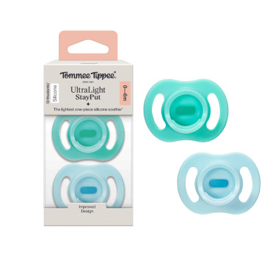 COMBO Ty Ngậm Silicon Siêu Nhẹ Cho Bé Tommee Tippee Ultra Light 0-6m & Bình Sữa Ty Siêu Mềm Tommee Tippee 150ml