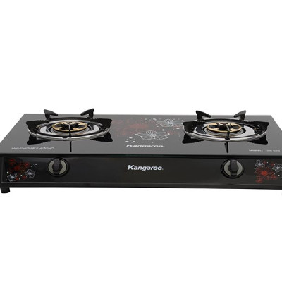 Bếp Gas Đôi Dương Kangaroo KG506 - Đen - Hàng chính hãng