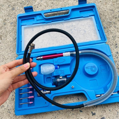 Bộ máy mài hơi dạng bút mini cầm tay, với 10 đầu đá mài, Bộ máy mài dạng bút