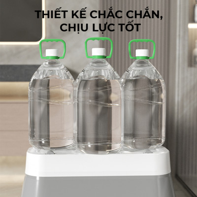 Chậu Gấp Gọn Tiện Lợi Giặt Cây Lau Nhà Chùi Kính Xô Đựng Nước Gấp Gọn Đa Năng Có Bánh Xe Dung Tích 12L