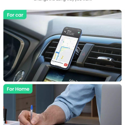 Ugreen UG80869LP352TK 2 trong 1 Màu Đen Giá đỡ điện thoại trên ô tô hoặc để bàn - HÀNG CHÍNH HÃNG