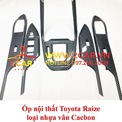 Ốp nội thất Carbon xe Toyota Avanza 2022 2023, Hàng nhựa vân CACBON cao cấp