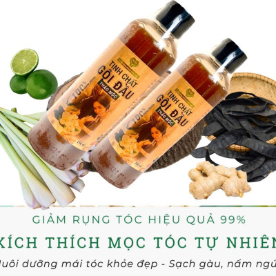 Combo Dầu Gội Thảo Mộc MẸ KEN 250ml & Tinh Dầu Bưởi Nguyên Chất MẸ KEN 100ml kích thích mọc tóc, ngăn ngừa gãy rụng, giảm nấm ngứa - Tặng kèm 1 khăn tắm