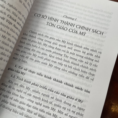 CHÍNH SÁCH TÔN GIÁO CỦA MỸ VÀ GÓC NHÌN THAM CHIẾU VỚI VIỆT NAM - Phạm Thanh Hằng - Nxb Chính trị Quốc gia Sự thật – bìa mềm