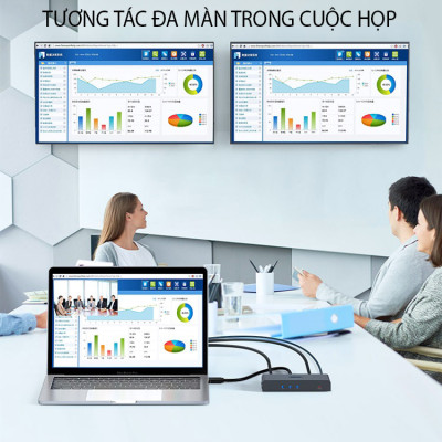 SOAIY Bộ Chia HDMI 1 Ra 2 Cổng UNITEK V130A Hỗ Trợ 4K Cao Cấp - Hàng Nhập Khẩu