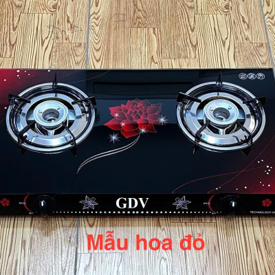 Combo Bếp Gas Đôi Dương Kính GDV Kèm Van Dây - Màu Ngẫu Nhiên - Hàng Chính Hãng