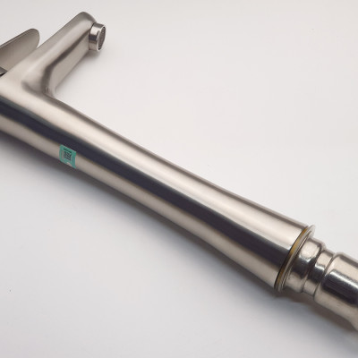 Vòi lavabo điếu nóng lạnh, Inox SUS 304 Eurolife EL-T023 (Trắng vàng )