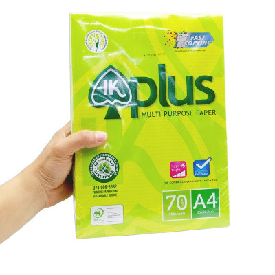 Giấy Photo Ik Plus Vàng A4 70Gsm