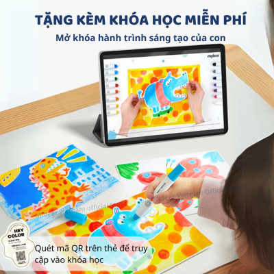 Màu sáp dầu, bút sáp lụa vặn hữu cơ Mideer Silky Crayon kèm quai cho bé 12-24-36 màu