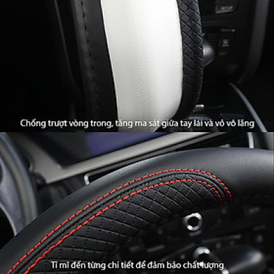 BỌC VÔ LĂNG Ô TÔ PHONG CÁCH THỂ THAO - TẶNG BẢNG SDT GẮN TABLO XE HƠI