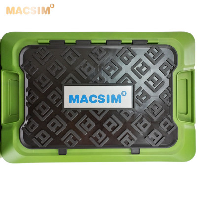 Hộp đựng đồ xếp gọn 2 ngăn 50L kích thước 50cm x 34cm x 31cm - hộp đựng đồ trong cốp ô tô nhãn hiệu Macsim chất liệu PP cao cấp màu đen pha xanh lá