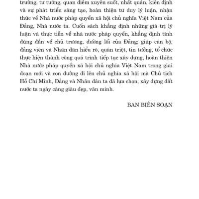 Tiếp tục xây dựng và hoàn thiện Nhà nước pháp quyền xã hội chủ nghĩa Việt Nam 