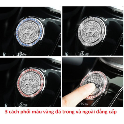 ️ TỪ 50K️Vòng Đá-Logo Trang Trí Nút Khởi Động START STOP Của Xe Hơi Bằng Đá Cực Sang Trọng