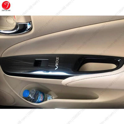 Ốp trang trí nội thất TOYOTA VIOS 2019-2020-2021 số tự động vân titan bộ 5 chi tiết