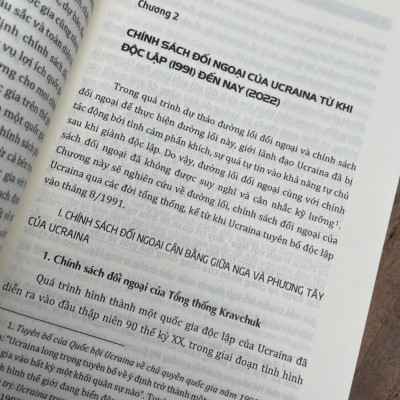 CHÍNH SÁCH ĐỐI NGOẠI CỦA UCRAINA TỪ NĂM 1991 ĐẾN NAY - Nguyễn Anh Tuấn - Nxb Chính trị Quốc Gia Sự thật – bìa mềm