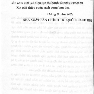 Combo 3 Cuốn Luật Đất đai, Luật Nhà ở, Luật Kinh doanh bất động sản (sửa đổi, bổ sung năm 2024, hiệu lực 1.8.2024)