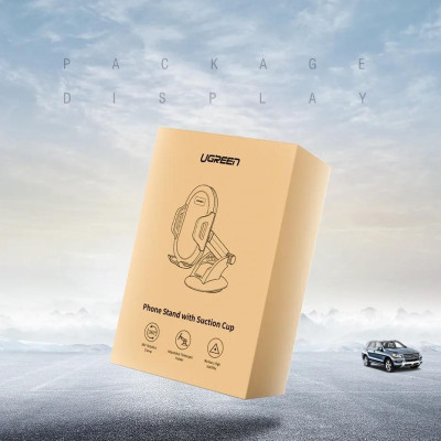 Ugreen UG60196LP176TK 360 độ 4.6 đến 6.5 inch Giá đỡ điện thoại trên ô tô chất liệu plastic màu đen - HÀNG CHÍNH HÃNG