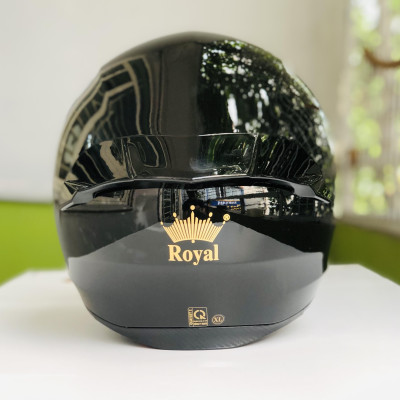 Mũ bảo hiểm xe máy fullface Royal M138B màu đen bóng 1 kính